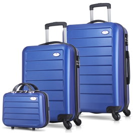 Zoozie Bags Juego de maletas de 3 piezas Azul